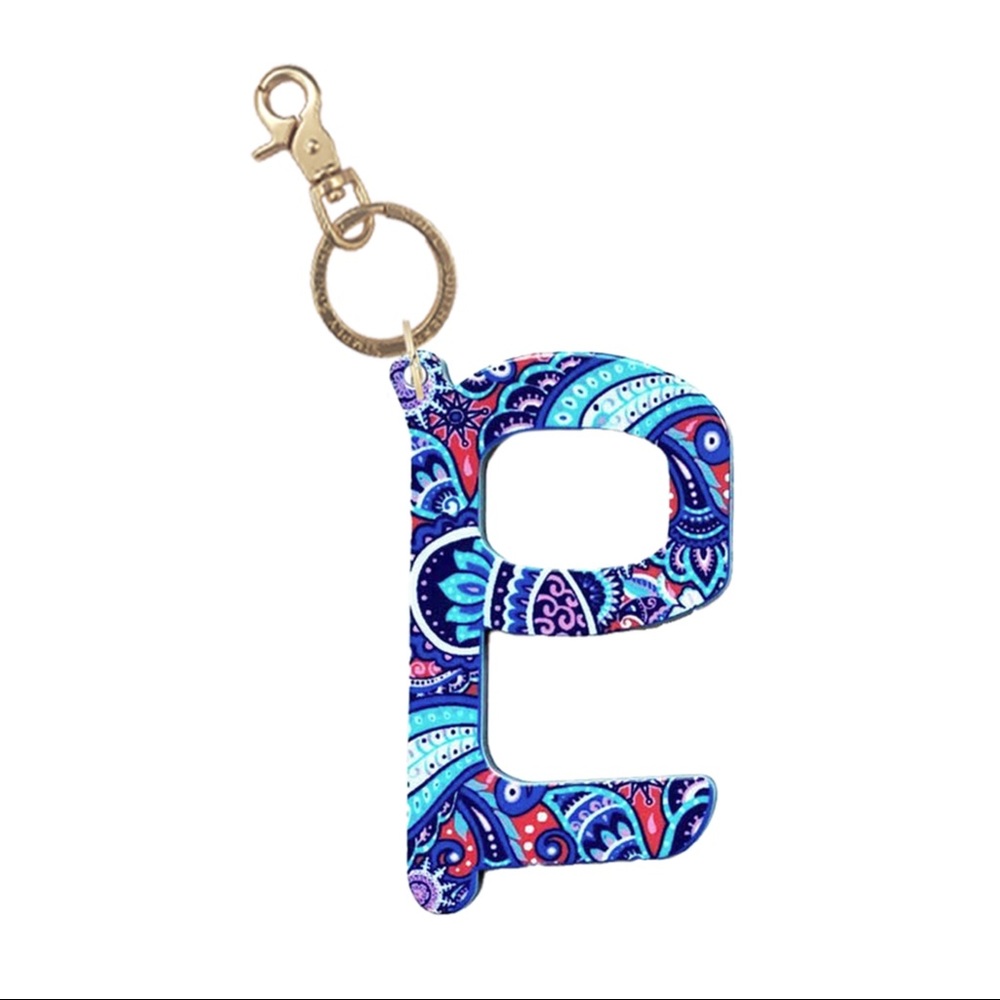 ✨🆕💖💎SIMPLY SOUTHERN PAISLEY HANDS FREE DOOR OPENER KEY CHAIN💎💖